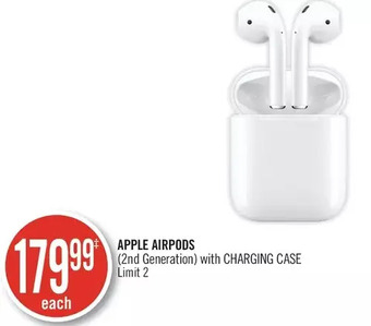 Shoppers Drug Mart Apple airpods (2nd generation) with charging case offer