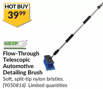 Princess Auto Grip flow-through telescopic automotive detailing brush offer