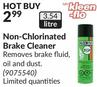 Princess Auto Kleen-flo non-chlorinated brake cleaner offer