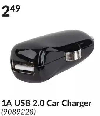 Princess Auto 1a usb 2.0 car charger offer