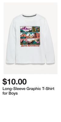 Old Navy Long-sleeve graphic t-shirt for boys offer