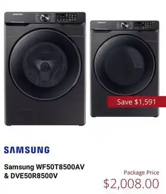 Canadian Appliance Source Samsung washer & dryer offer