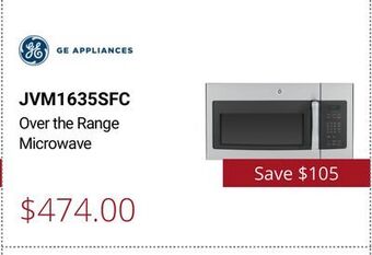 Canadian Appliance Source Ge appliances over the range microwave offer
