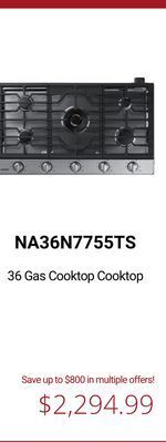 Canadian Appliance Source Samsung 36 gas cooktop cooktop offer