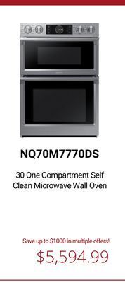 Canadian Appliance Source Samsung 30 one compartment self clean microwave wall oven offer