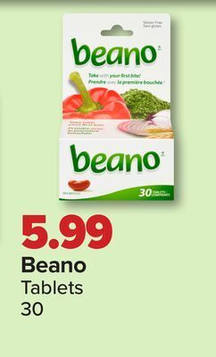 PharmaChoice Beano tablets offer