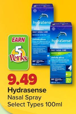 PharmaChoice Hydrasense nasal spray offer