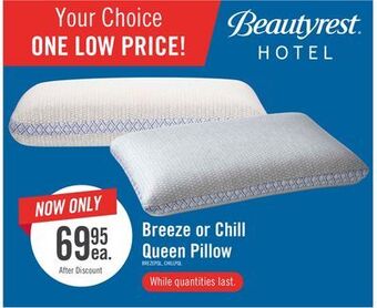 The Brick Beautyrest® hotel breeze pillow offer