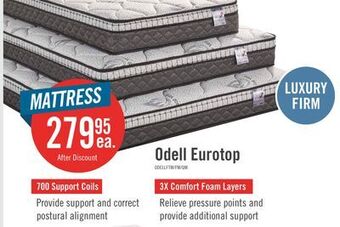 The Brick Springwall odell eurotop twin mattress offer