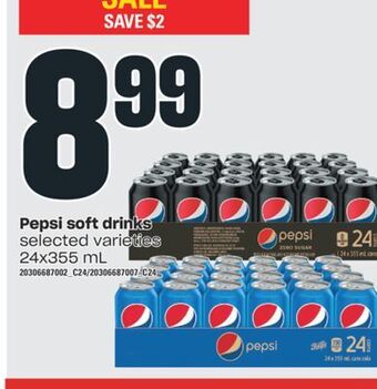 Independent City Market Pepsi soft drinks, 24x355 ml offer