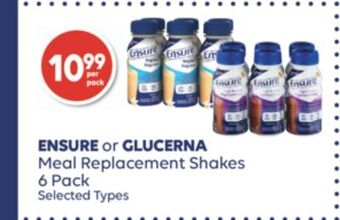 Wellwise by Shoppers Ensure or glucerna meal replacement shakes offer