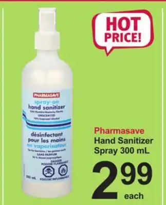 Pharmasave Pharmasave hand sanitizer spray offer