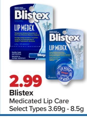 PharmaChoice Blistex medicated lip care offer