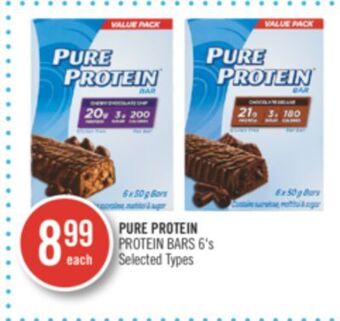 Shoppers Drug Mart Pure protein protein bars 6's offer