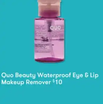 Shoppers Drug Mart Quo beauty waterproof eye & lip makeup remover offer