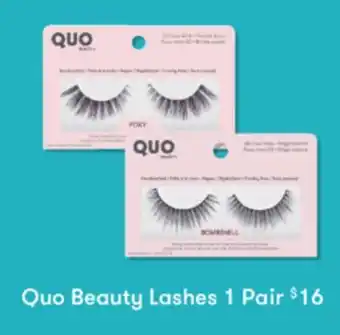 Shoppers Drug Mart Quo beauty lashes 1 pair offer