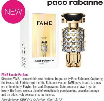 Shoppers Drug Mart Paco rabanne fame eau de parfum offer