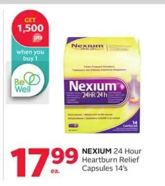 Rexall Nexium 24 hour heartburn relief capsules offer