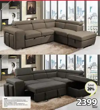 JYSK Alvik three piece sectional offer