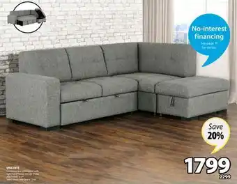 JYSK Vincente contemporary sofa/sleeper offer