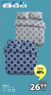 JYSK Trellis duvet cover set offer
