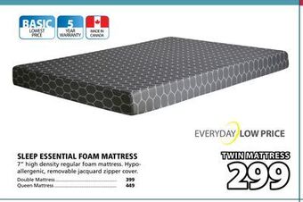 JYSK Sleep essential foam mattress offer