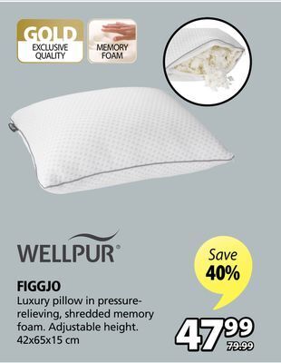 JYSK Figgjo luxury pillow offer