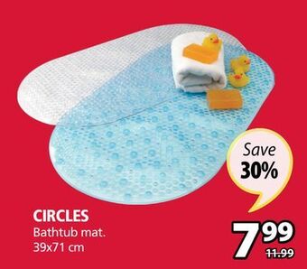 JYSK Circles bathtub mat offer