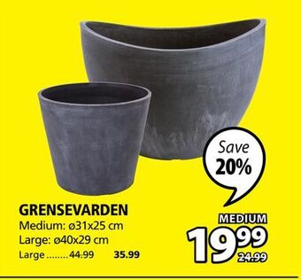 JYSK Grensevarden planter offer