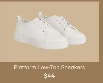 Platform low-top sneakers