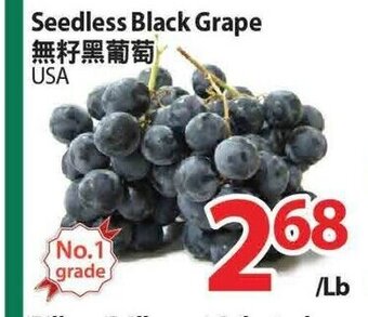 T&T Supermarket Seedless Black Grape offer