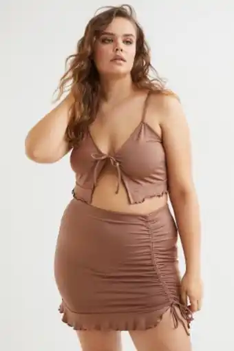 H&M Flounced-hem mini skirt offer