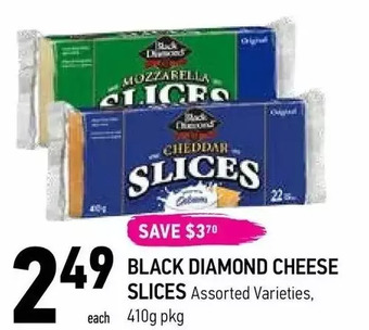 Coppa's Fresh Market Black diamond cheese slices offer