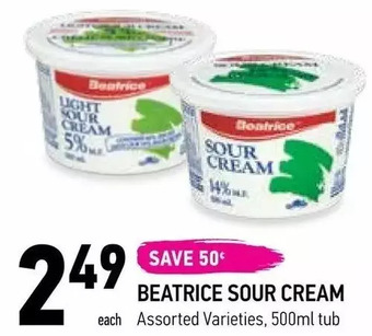 Beatrice sour cream