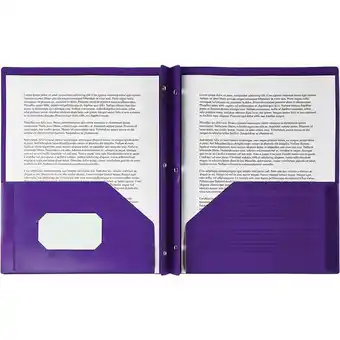 Staples Staples poly report cover - purple offer