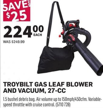 Co-op Troybilt Gas Leaf Blower and Vacuum, 27-CC offer