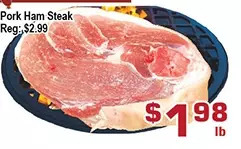 Top Food Supermarket Pork ham steak offer