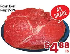 Top Food Supermarket Roast beef offer