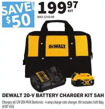 Co-op Dewalt 20-V Battery Charger Kit 5AH offer