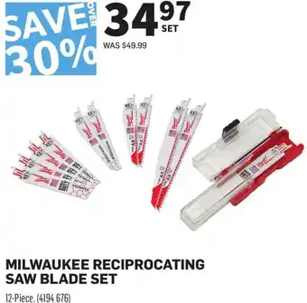 Co-op Milwaukee Reciprocating Saw Blade Set offer