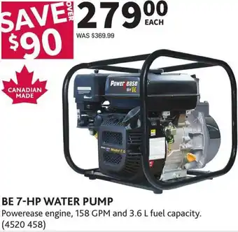 Co-op Be 7-HP Water Pump offer