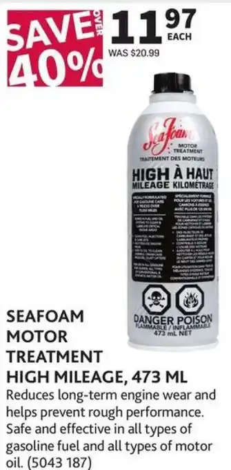Co-op Seafoam Motor Treatment High Mileage, 473 ml offer