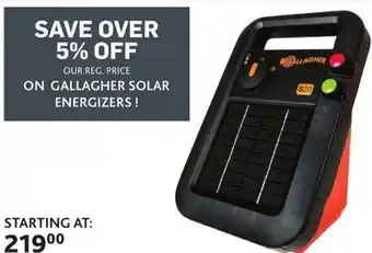 Co-op Gallagher Solar Energizers! offer