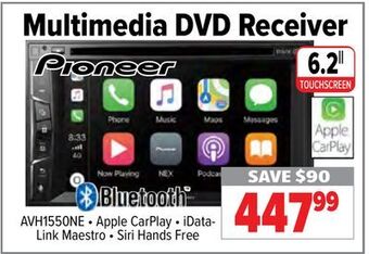 2001 Audio Video Pioneer 6.2" multimedia dvd receiver offer