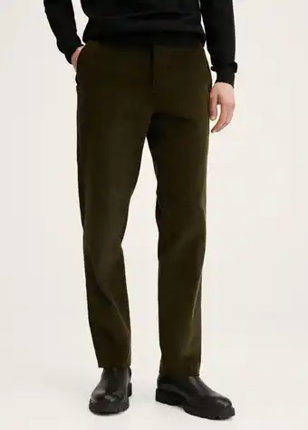 Mango Regular fit corduroy trousers offer
