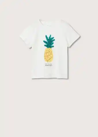 Mango Embossed printed t-shirt offer