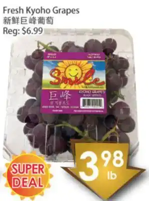 Fresh Palace Supermarket Fresh kyoho grapes offer