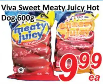 Viva sweet meaty juicy hot dog