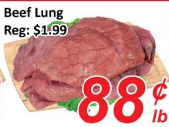 Seasons Foodmart Beef lung offer