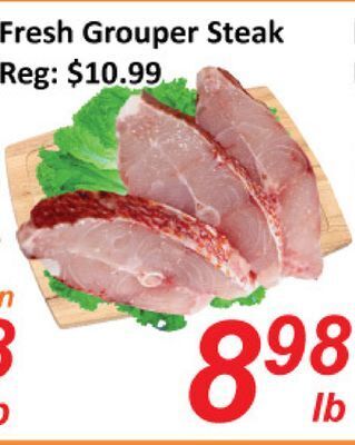Seasons Foodmart Fresh grouper steak offer